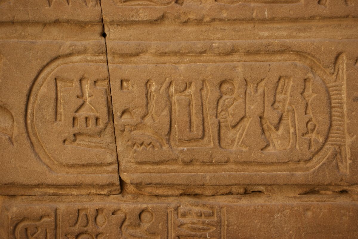 Hieroglief oude teksten Egypte