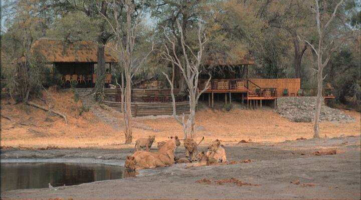 een campsite in Botswana