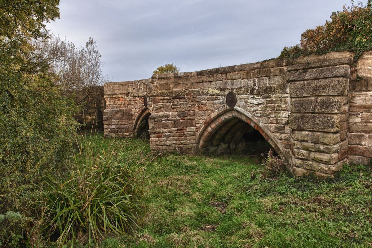 Oude brug bij Swarkestone, Derby Engeland