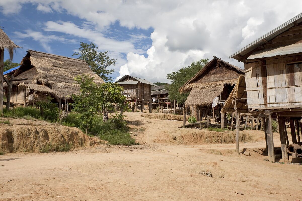 Akha dorp, Muang Sing