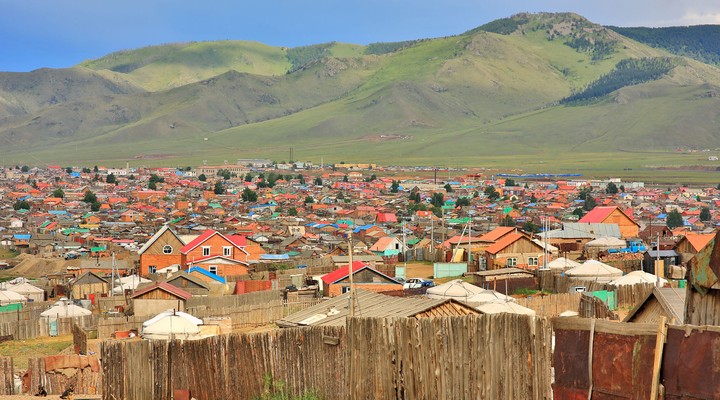 Uitzicht op Ulaanbaatar, Mongoli
