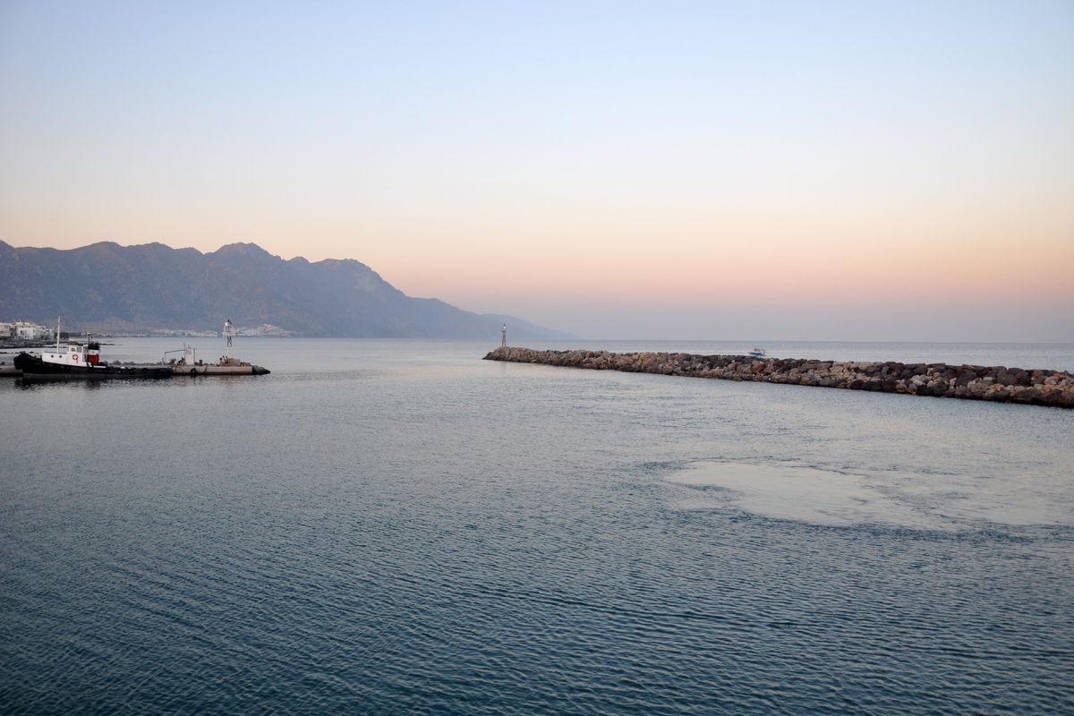 Zonsondergang op het water van Kos