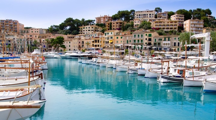 Havenstad op Mallorca