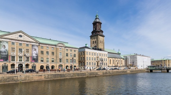 Stadsmuseum en kerk in Goteborg - Zweden