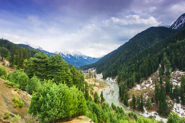 Landschap Pahalgam vallei
