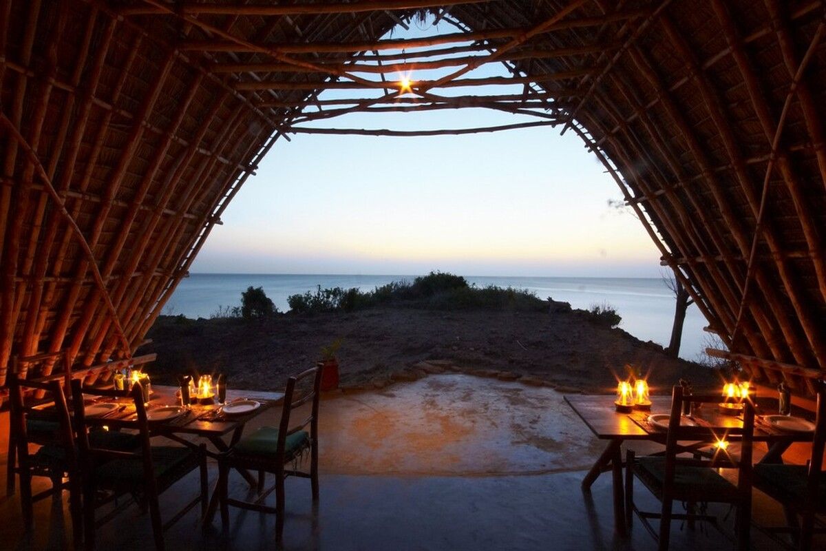 Uitzicht van uit de hut