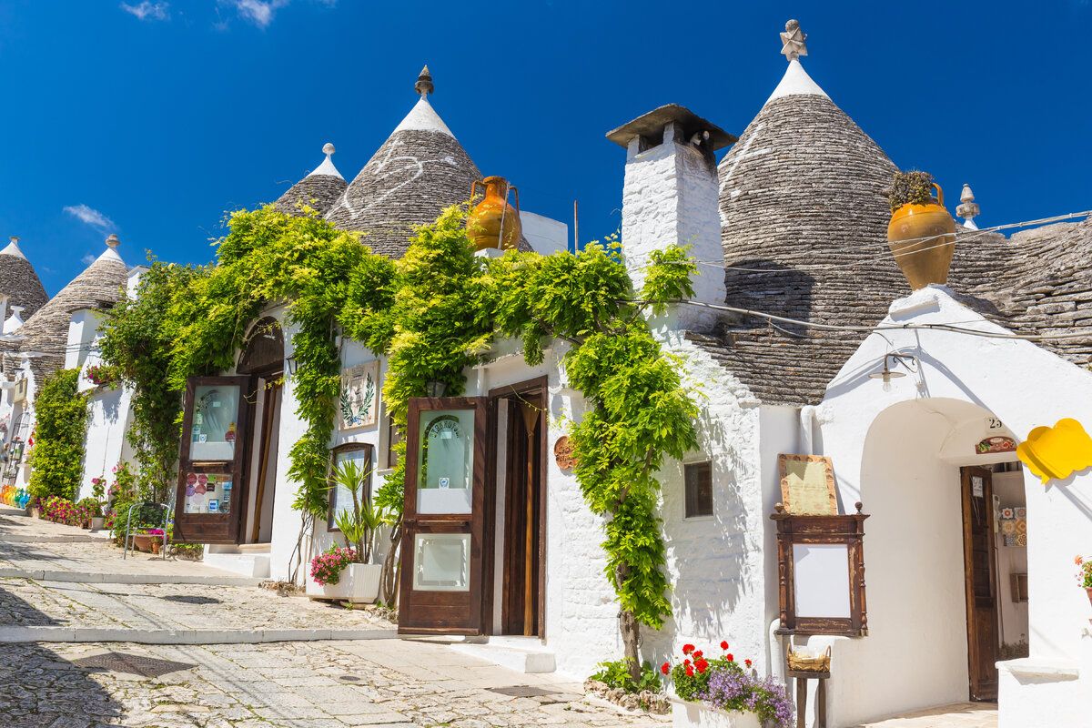 De mooie trulli's van Alberobello