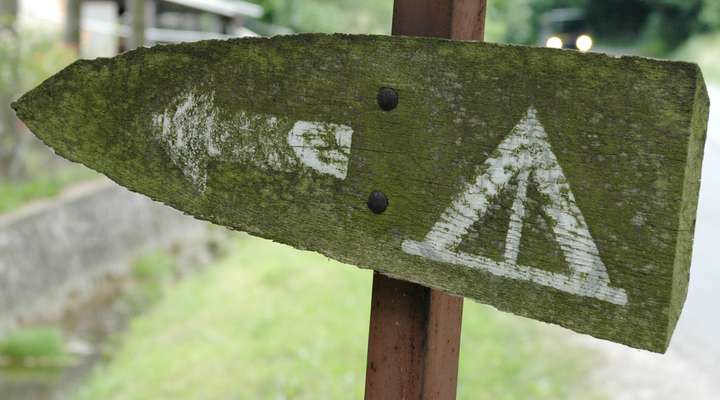 Richtingsbord Kamperen in Denemarken