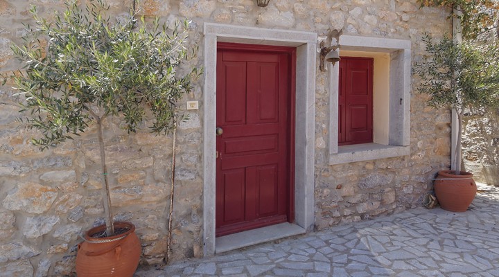 Een huis op het Griekse eiland Chios