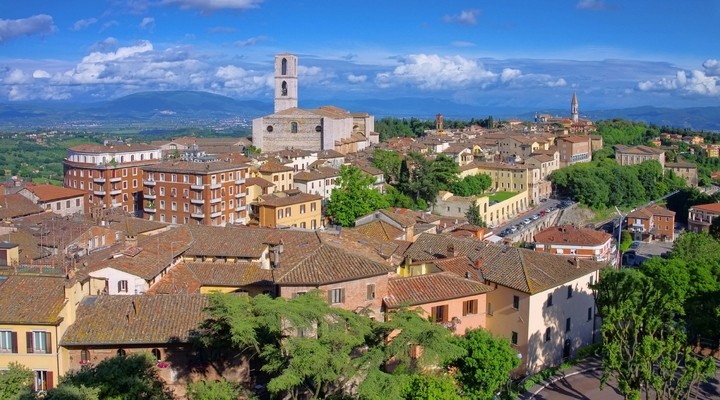 Landschap Perugia, Umbri, Itali