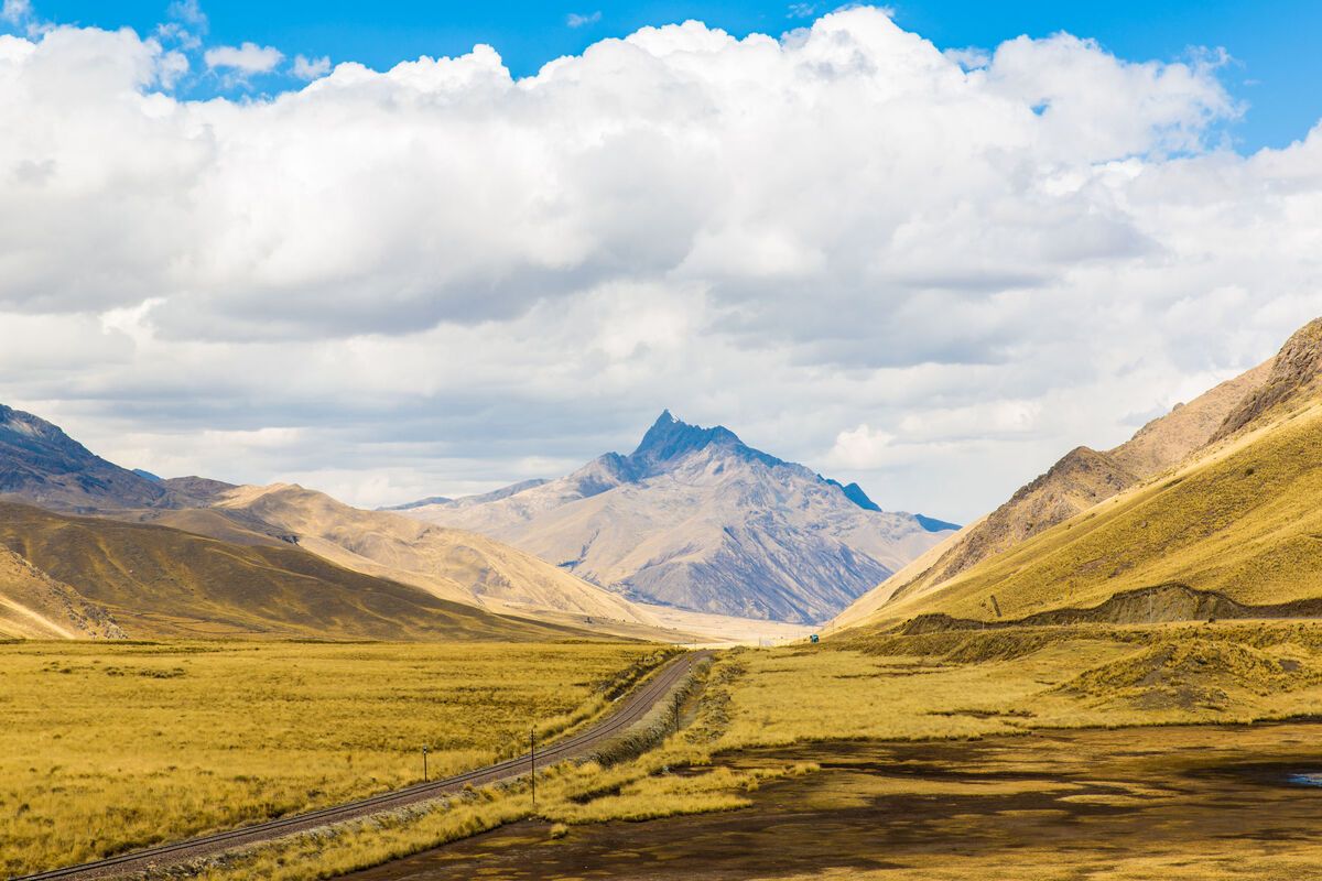 Landschap Inca Trail, Peru