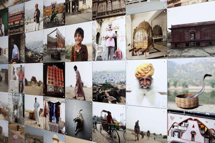 Reisfoto's in een IXXI collage