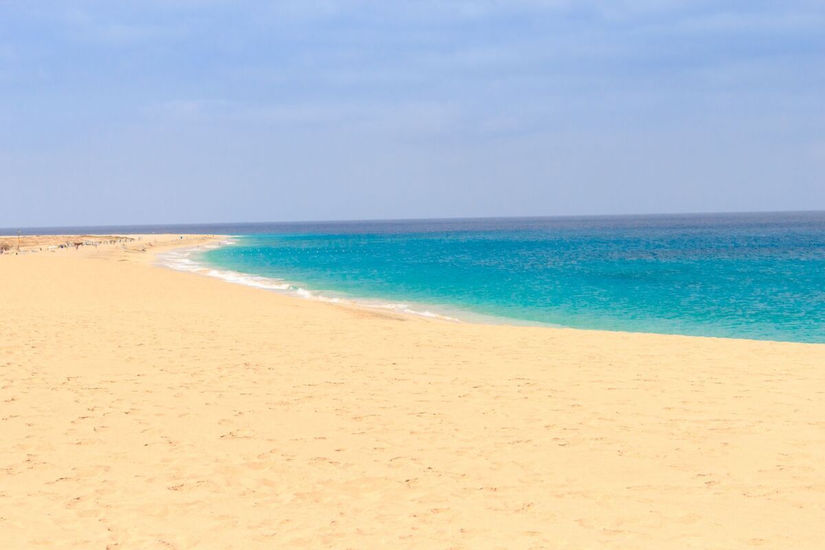 Strand van Kaapverdi�