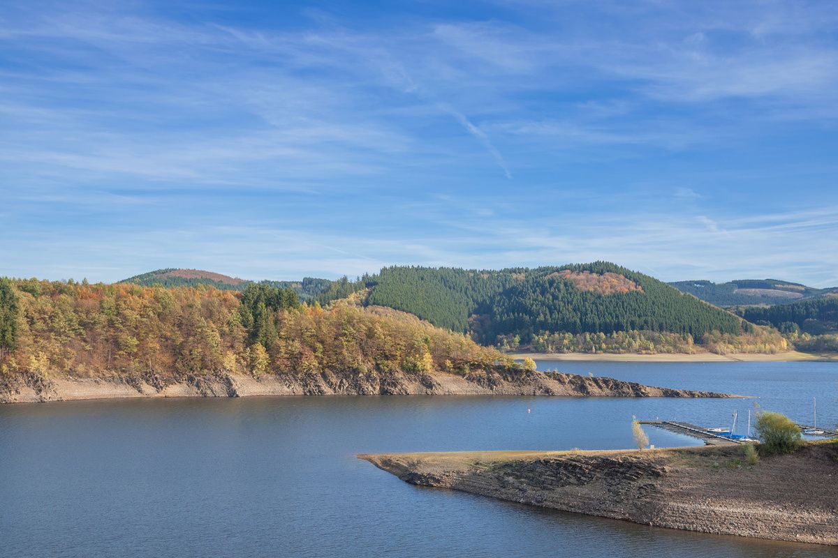 Een van de meren in het Sauerland