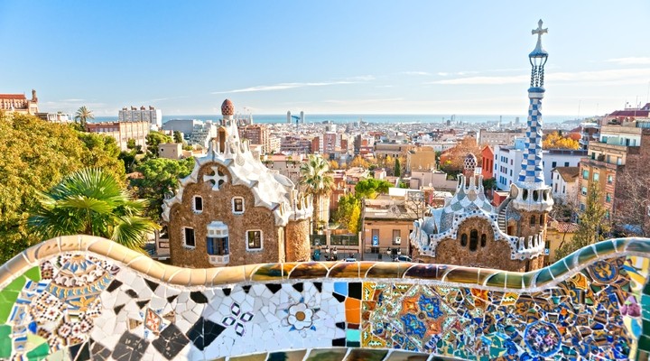 Uitzicht op de stad Barcelona