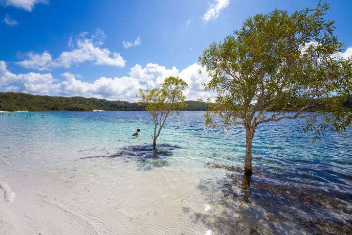 Lake McKenzie op Fraser Island
