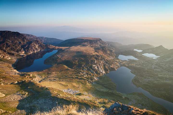 Uitzicht over Rila meren