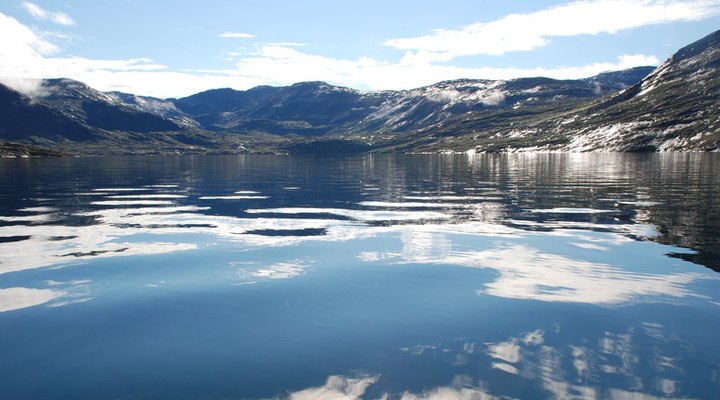 Waterrijk landschap Groenland