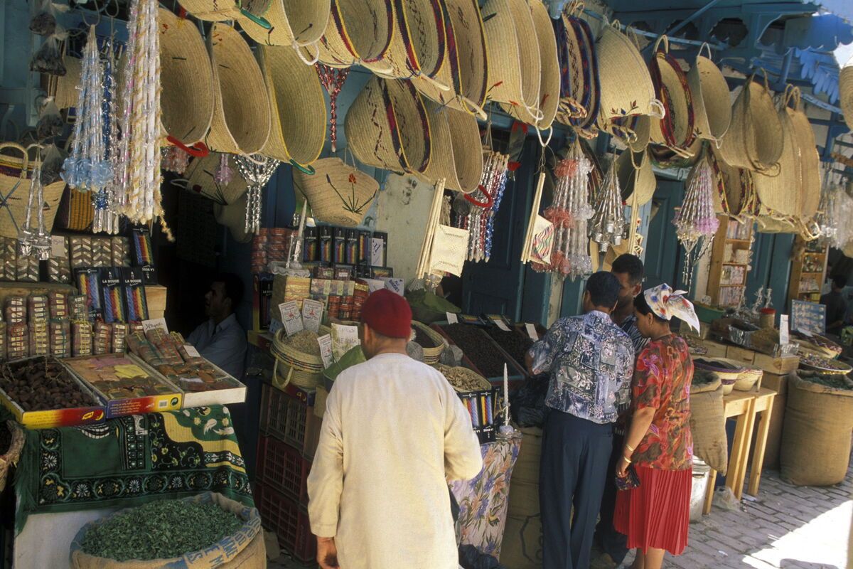 En van de souks in de medina