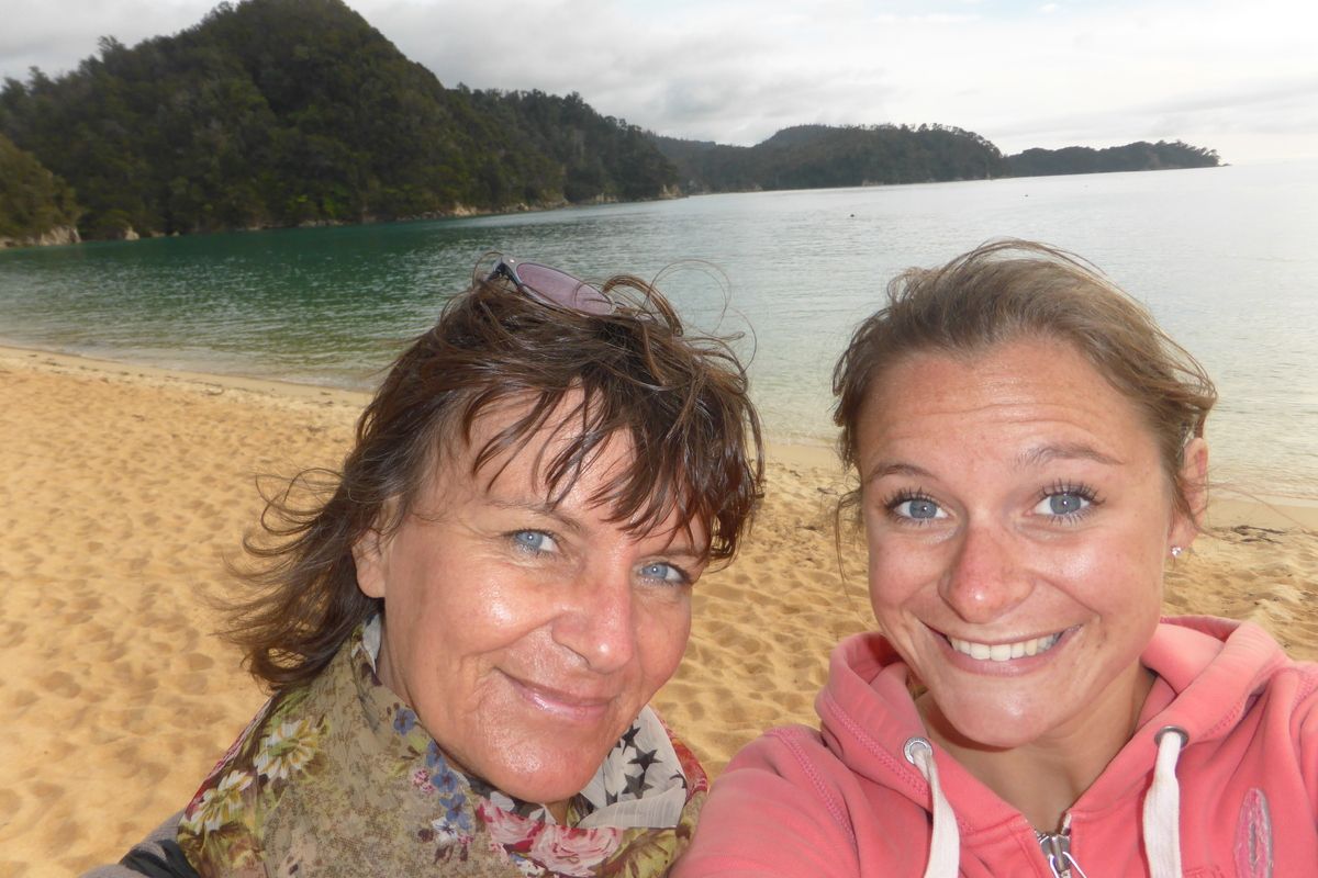 Selfie met mijn moeder