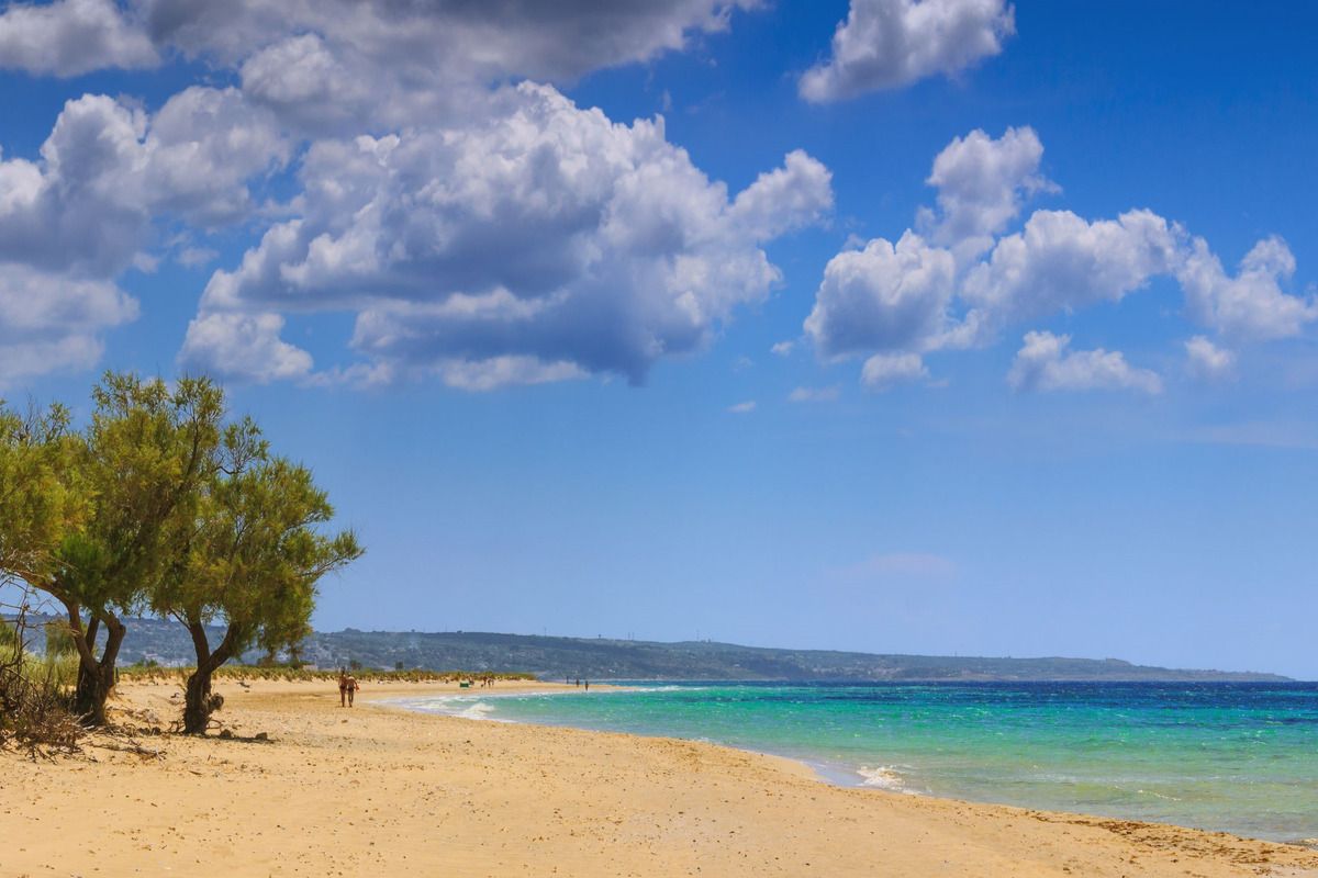 De stranden bij Pescoluse