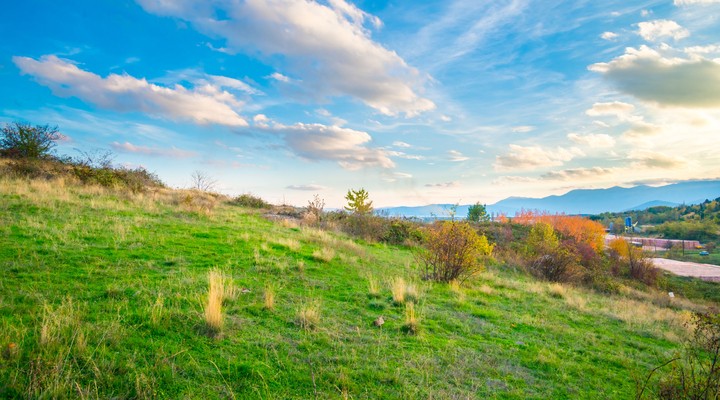 De glooiende heuvels van Oost-Macedoni