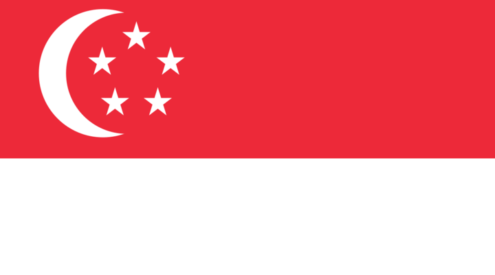 Huidige staatsvlag van Singapore