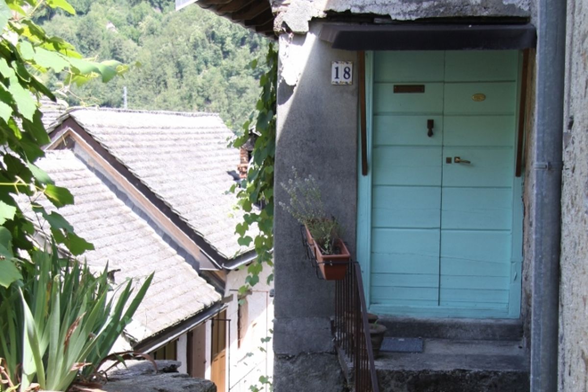 Een mooi oud huisje in Socraggio dat we we tegenkwamen tijdens onze wandeling