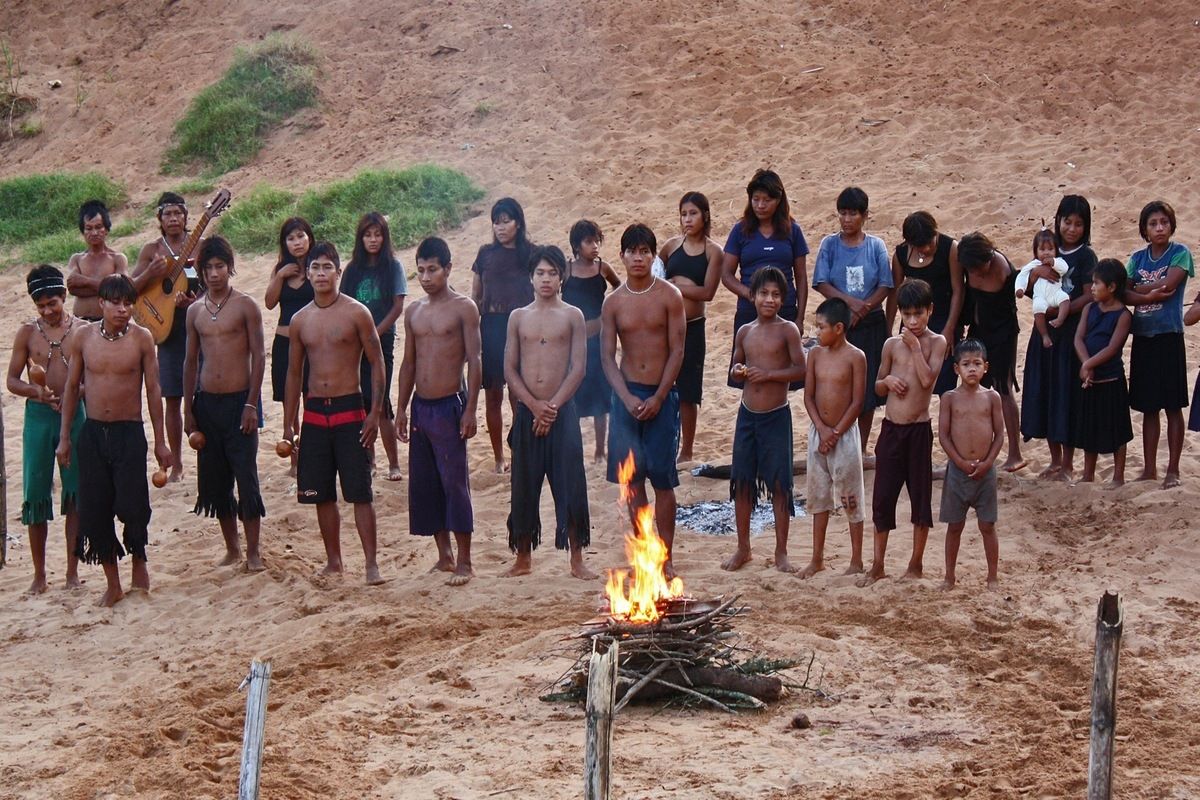 Guaran indianen in Paraguay