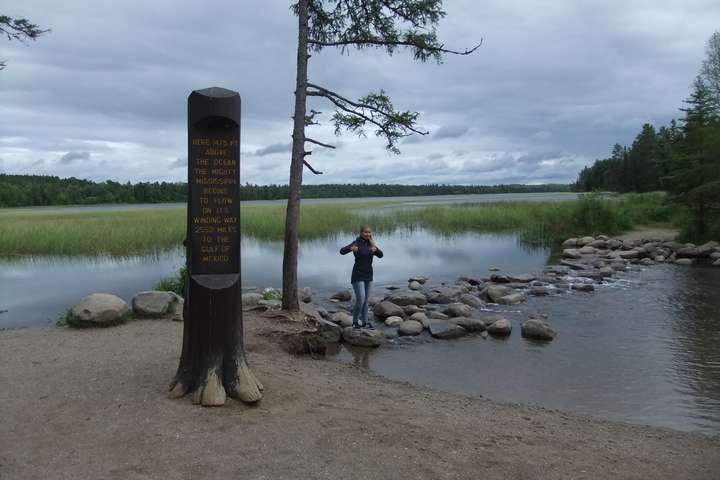 Het beginpunt van de Mississippi rivier