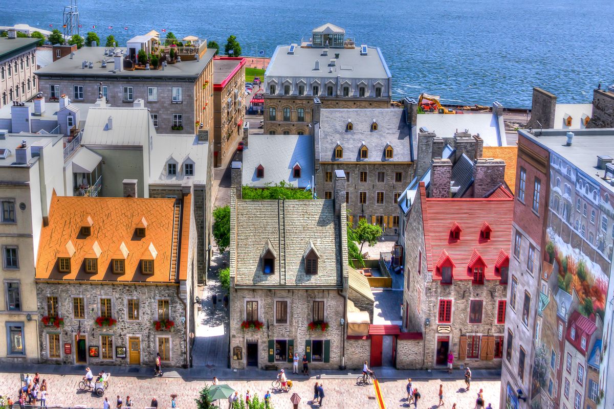 Traditionele huizen in Vieux Qu�bec