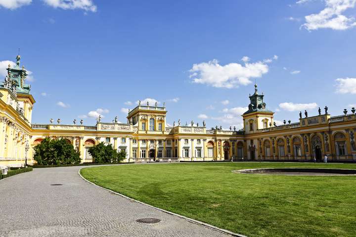Het Wilanówpaleis in Warschau