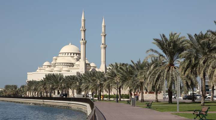 Moskee Sharjah Creek VAE