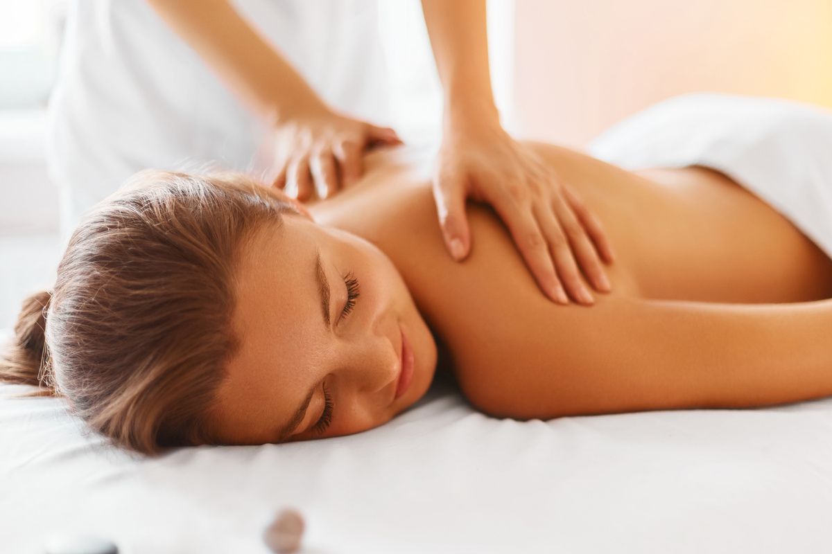 Massage in een spa center