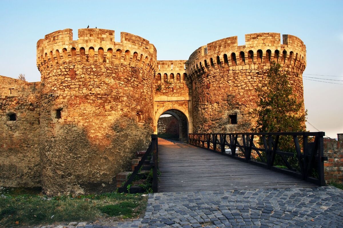 de vestingpoort van Belgrado 