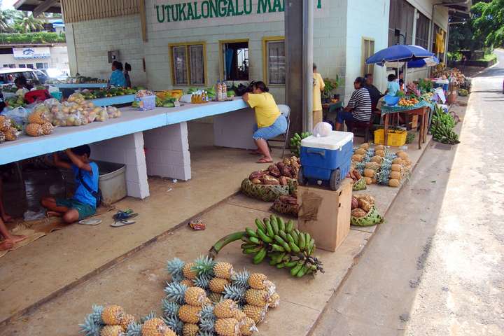 Fruitmarkt in Tonga