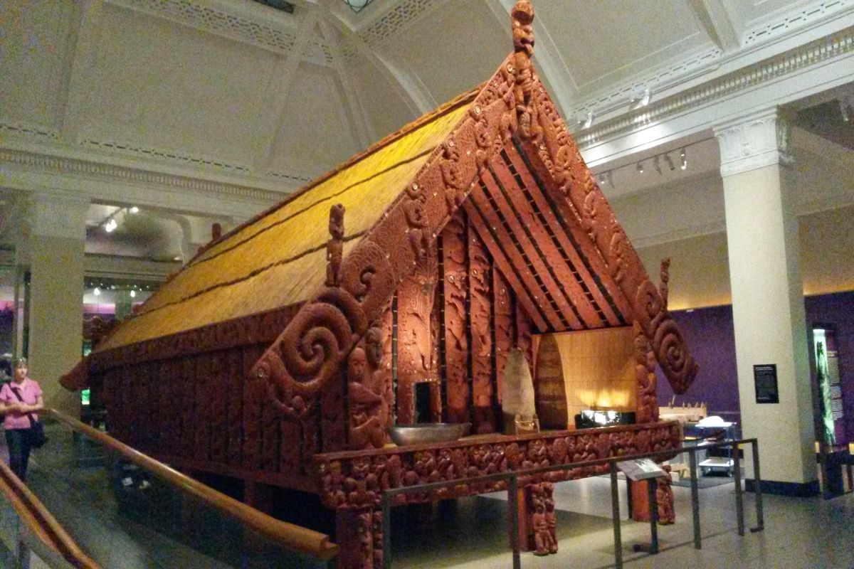 Traditionele Maori-tempel