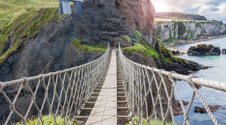 Carrick a Rede aan de Antrim coast bij Belfast