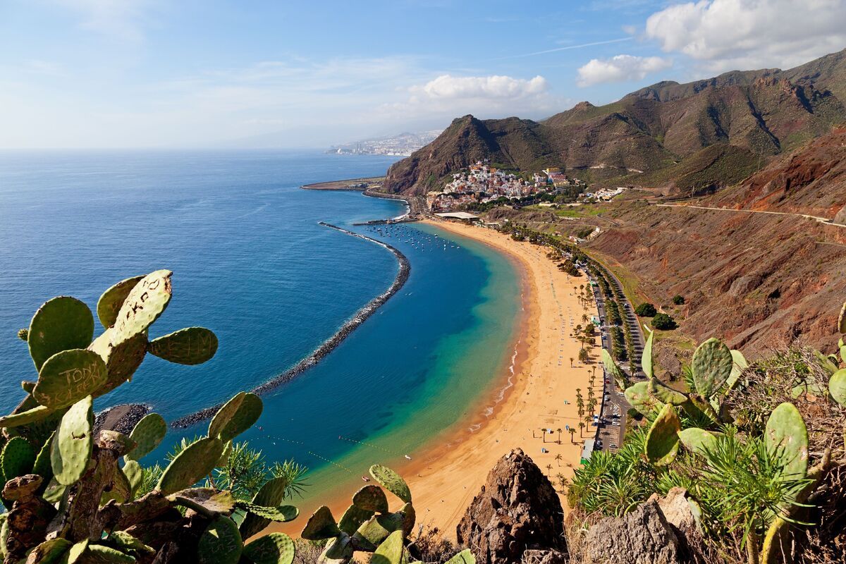 Zeekust van Tenerife.