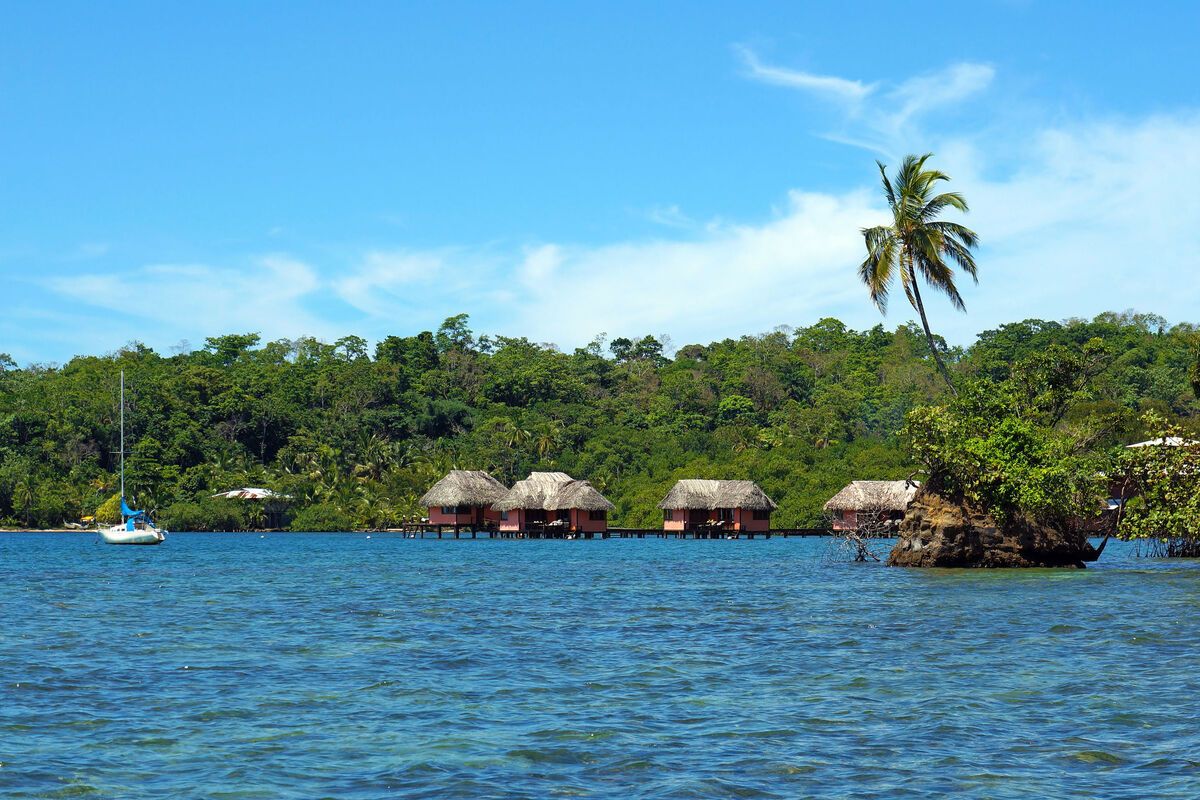Rieten hutjes, Caribische Zee, Bocas del Toro
