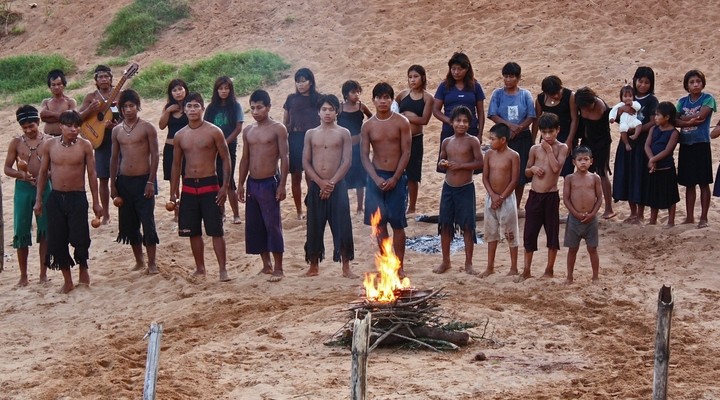 Guaran indianen in Paraguay