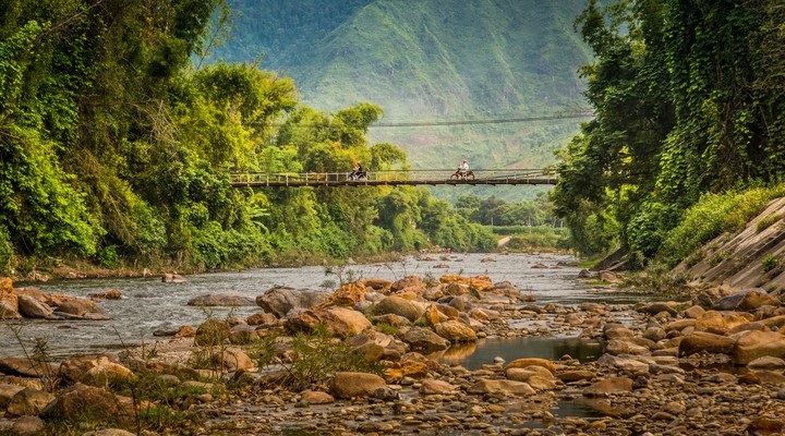 Het landschap in Vietnam