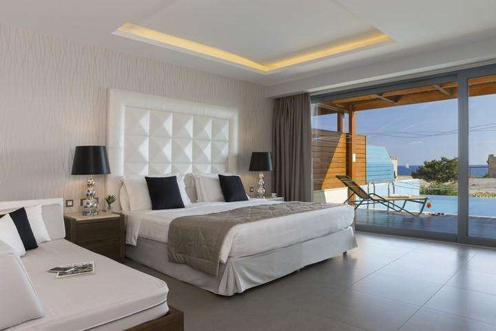 De kamer met swim up in het Boutique 5 