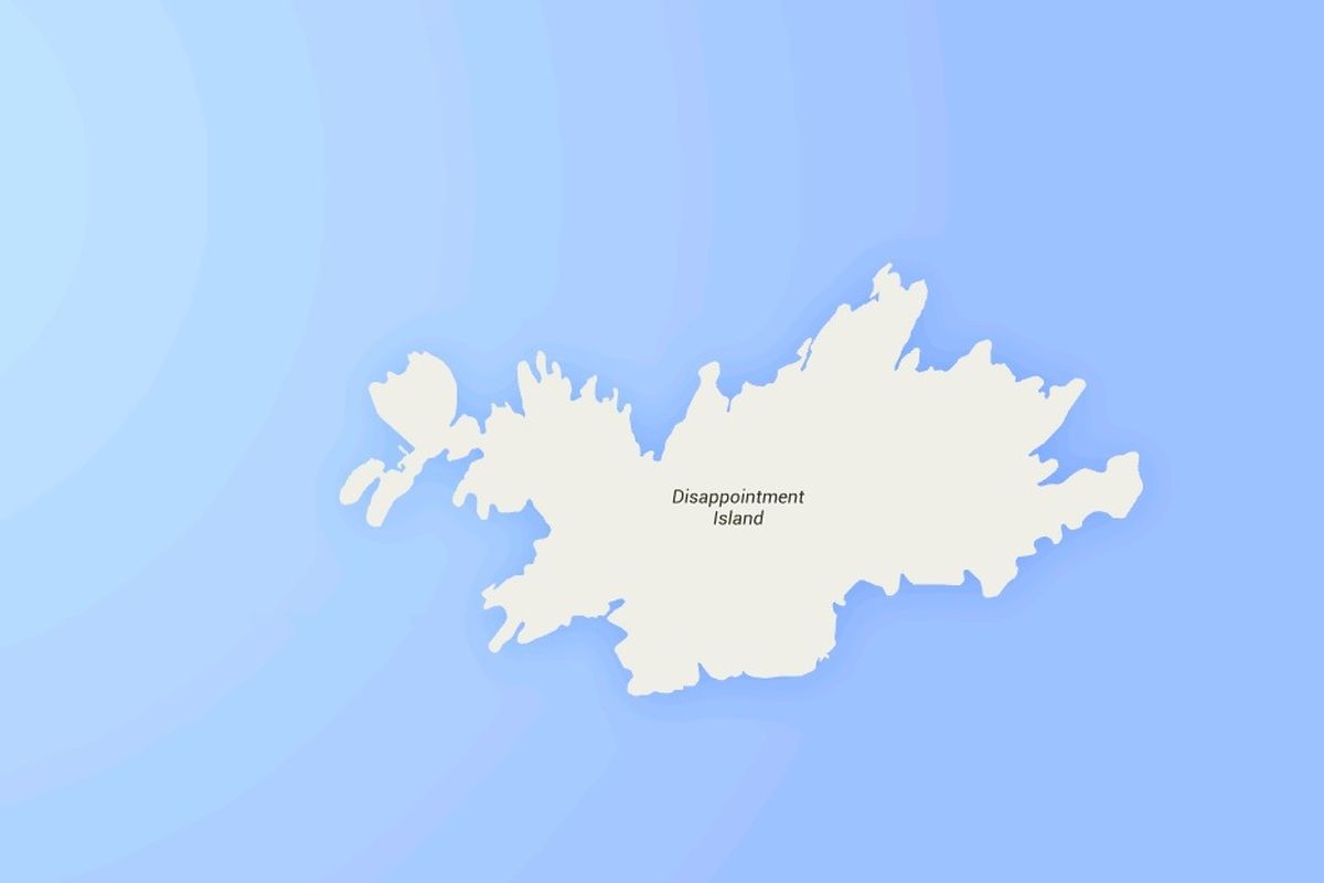 Disappointment Island - kaartgegevens &copy;2016 Google