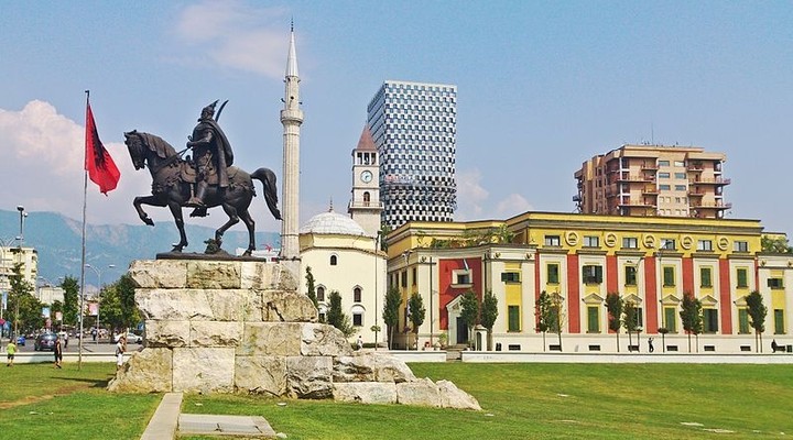 Skandebergplein Tirana, Albanie