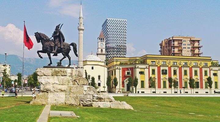 Skandebergplein Tirana, Albanie