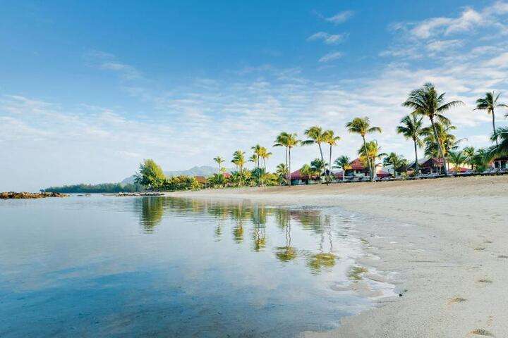 Het prachtige strand voor de deur