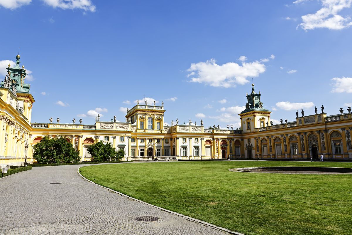 Het Wilan&oacute;wpaleis in Warschau