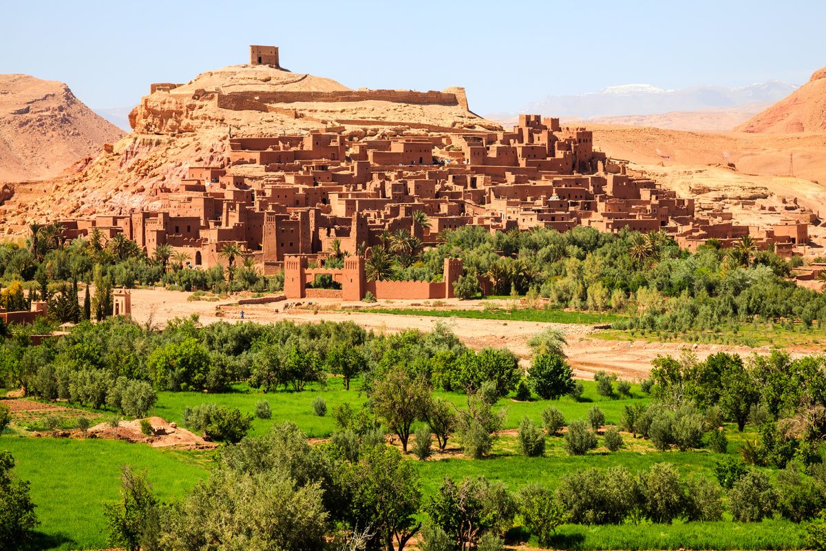 Kasbah van AIT Benhaddou in Marokko