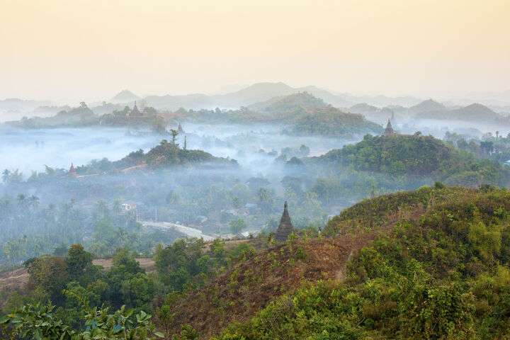 Uitzicht Mrauk U